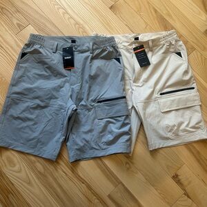 TACVASEN Men's Light Gray Cargo Shorts